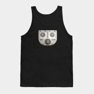 1940s Rocket Man Controller Chest Panel - Monochrome Tank Top